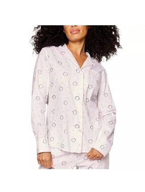 NWT Petite Plume Somerset Wreath Cotton Pajama Top Women’s Small